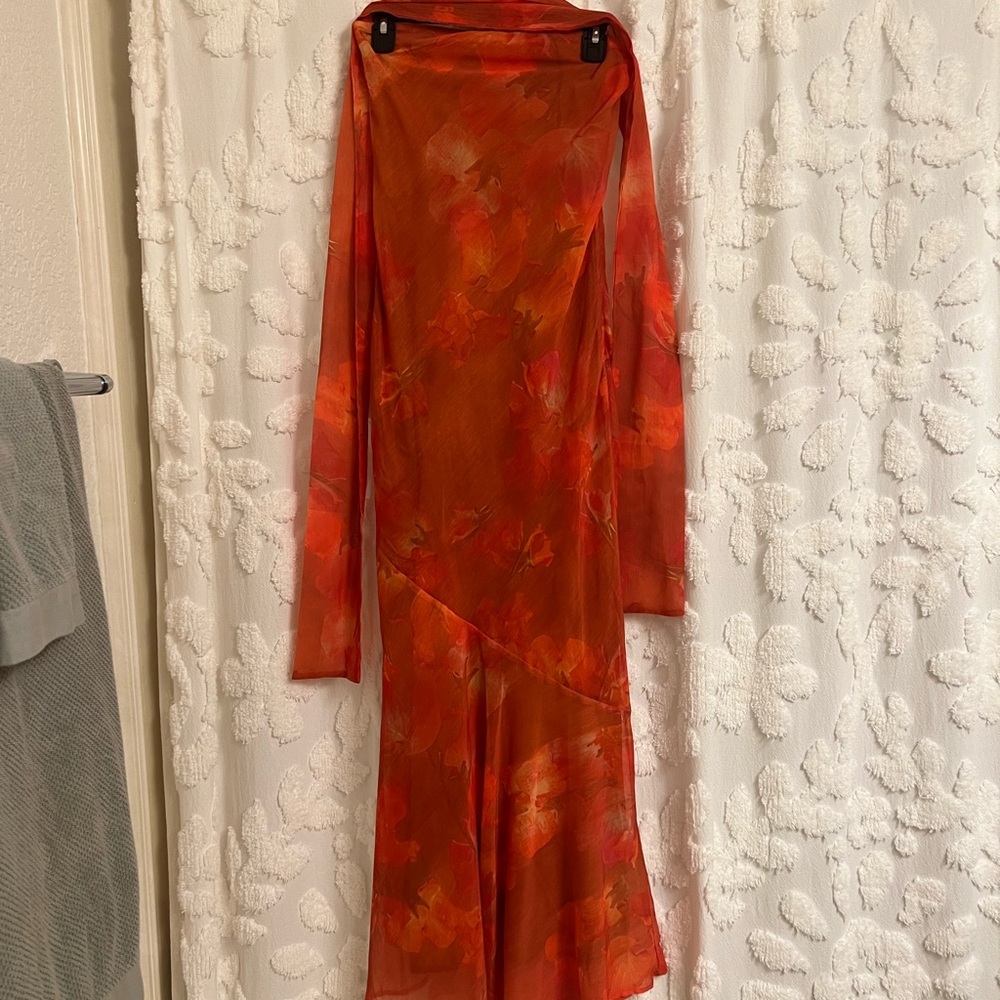 Peppermayo Exclusive - Under The Pagoda Maxi Dress - Amber - Picture 7 of 9